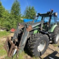 1529861-1 Traktor med frontlastare - Deutz-Fahr Agrofarm 110 med Quicke Q960