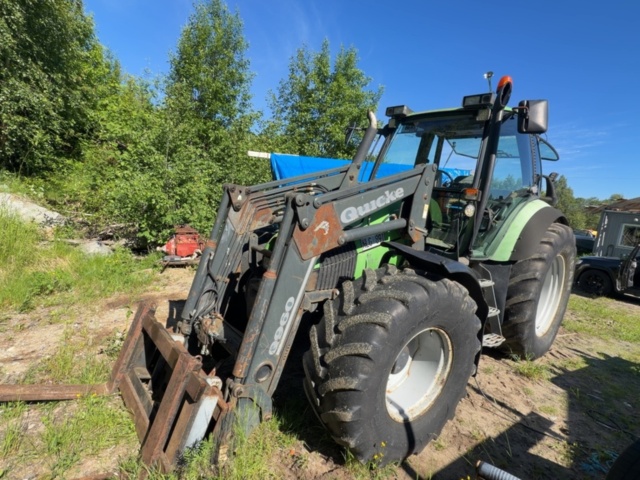 1529861-1 Traktor med frontlastare - Deutz-Fahr Agrofarm 110 med Quicke Q960