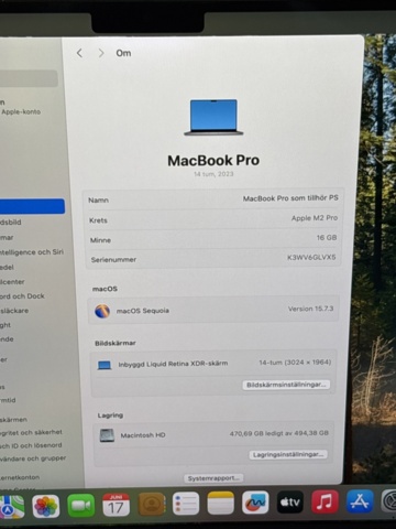 1511322-4 Macbook Pro 14" M2 Pro - 16GB / 512GB