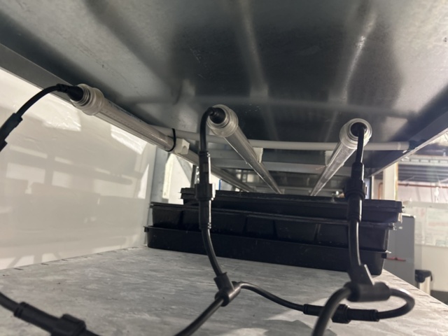 1504268-3 Plåthyllor 5 sektioner för sticklingsodling med LED-belysning
