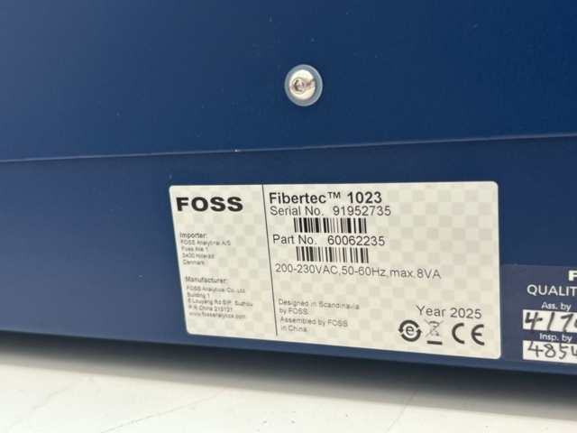 1535597-4 Fiber analysis system with water bath - FOSS Fibertec 1023 / WB 1024 -2025