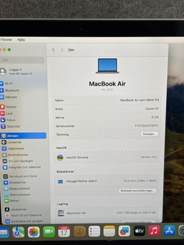 1511325-4 MacBook Air 13.3" M1 - 8GB / 256GB