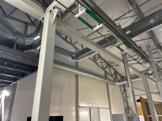 1504284-19 Fjärrvärmeanläggning med ventilations- och filtersystem för odlingstält