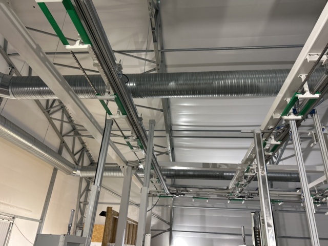 1504284-21 Fjärrvärmeanläggning med ventilations- och filtersystem för odlingstält