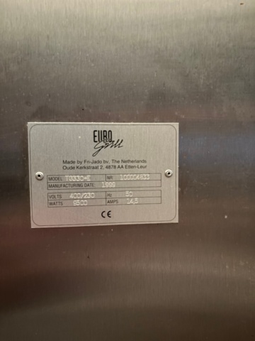 1475314-15 Varmhållningsbuffé serveringsdisk - Barbecue King CHS, Rotisserieugn Grillugn - Euro Grill TG 330 E