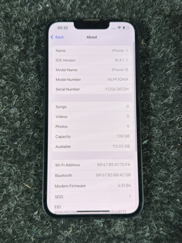 1516385-4 Mobiltelefon - Apple iPhone 13