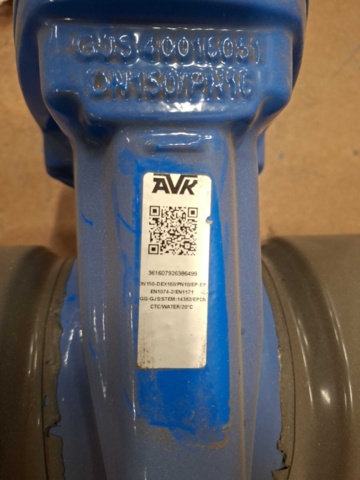 1543450-12 3 st Slussventiler AVK PE-110 & PE-160