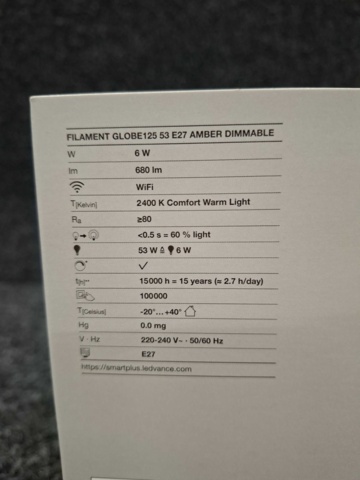 1543453-5 8 LED lamps LEDVANCE Classic Globe125 53
