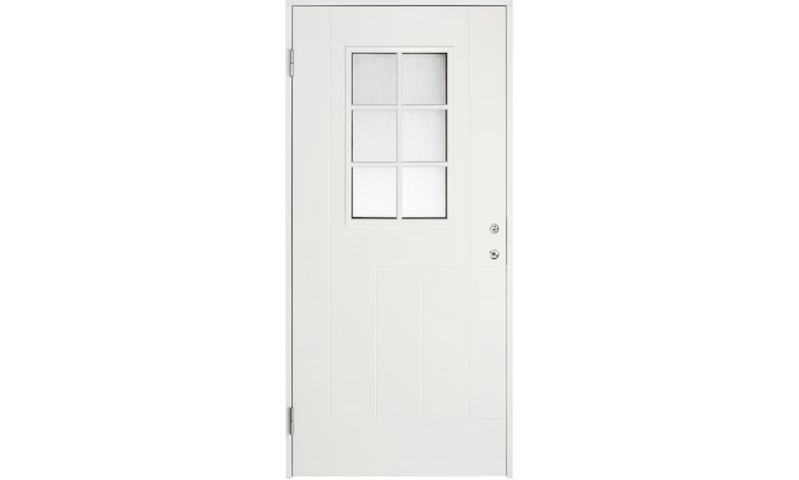 1543449-1 Ytterdörr högerhängd Cello GL/6 Vit 9x21