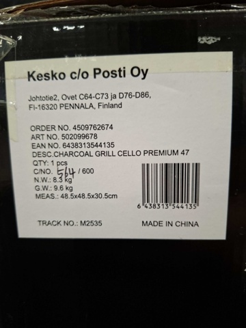 1543456-8 Kolgrill Cello Premium 47