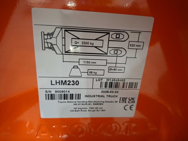 1543824-4 Gaffelvagn Gigant LHM230 S PU 1150MM