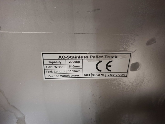 1543826-5 Forklift Gigant Stainless 2T 540x1150mm