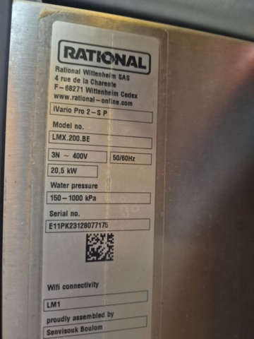 1140965-5 Rational iVario 2S 2x25 liter från 2023 inkl tryckkokning