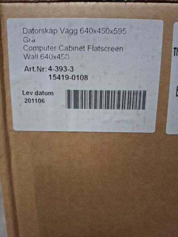 1543912-4 Datorskåp Gigant Vägg FS 630x640x450mm