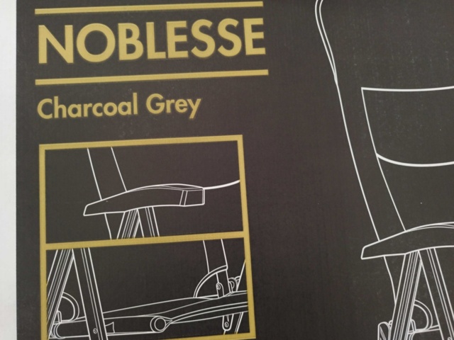 1537195-6 Campingstol - Westfield Noblesse,  Charcoal Grey