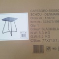 1537199-2 Cafébord - Outfit, 58 x 58 x 70, svart