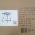 1537200-2 Cafébord - Outfit, 58 x 58 x 70, svart
