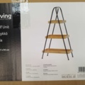 1537206-3 Hylla - 4Living, bambu och metall, 56 x 31 x 94 cm