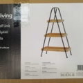 1537207-2 Hylla - 4Living, bambu och metall, 56 x 31 x 94 cm
