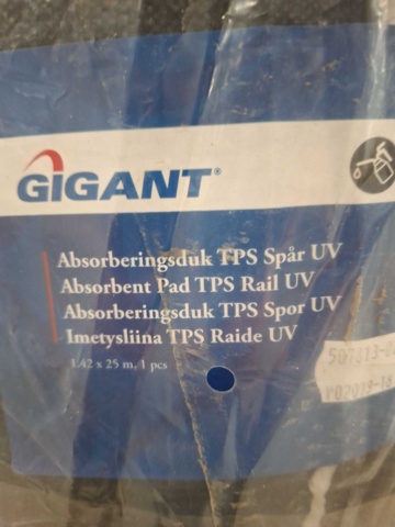 1543854-5 Absorberingsduk Gigant TPS Spår UV 1.42x25m