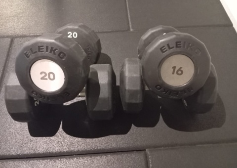 Hantlar 2 par 16 & 20 kg - Eleiko EVO