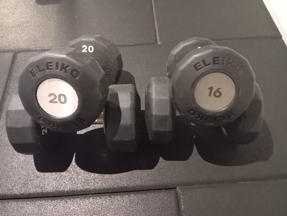 1475388-1 Hantlar 2 par 16 & 20 kg - Eleiko EVO
