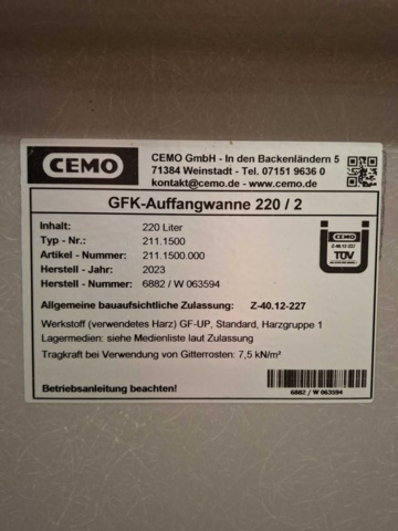 1545204-3 Underrede till fatpall & fatpall 2fat GRP 220L, Gigant