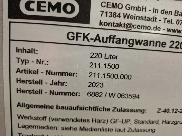1545204-5 Underrede till fatpall & fatpall 2fat GRP 220L, Gigant