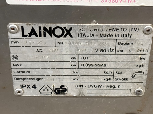 1482681-6 Lainox professionell kombiugn/storköksugn