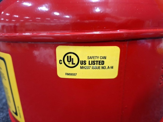 1545256-5 Safety jug Justrite - TYPE2 ACCU - 4L