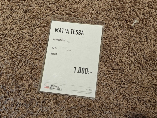 1400762-9 Dubbelsäng Skanör Kontinental, matta, sängbord och lampa