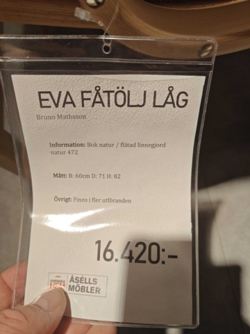 1400778-7 Armchair - Bruno Mathsson Eva