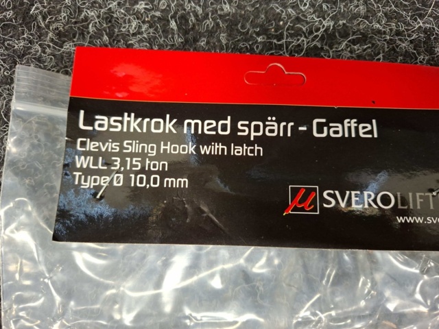1545582-3 13 st Lastkrokar SveroLifting med spärr KL8 10mm