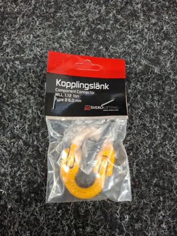 1545586-2 Ca 120 st Kopplingslänkar SveroLifting KL8 6mm