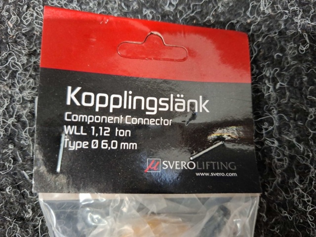 1545586-3 Ca 120 st Kopplingslänkar SveroLifting KL8 6mm