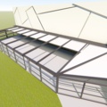 1539958-5 Oanvänt pergolasystem SOLID 285 m² – motordrivna glaspartier och isolerad takduk