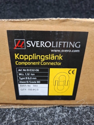 1545611-3 52 st Kopplingslänkar SveroLifting KL8 6mm