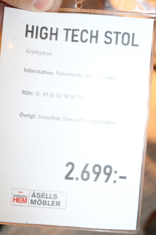 1515015-13 Bord och stolar - Grythyttan Stålmöbler