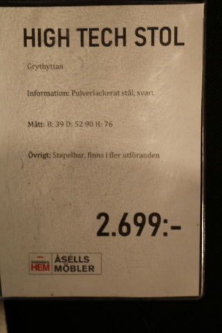1515015-14 Bord och stolar - Grythyttan Stålmöbler
