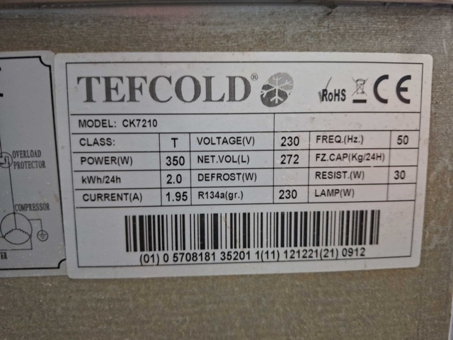 1528386-11 Kylbänk, Tefcold CK7210