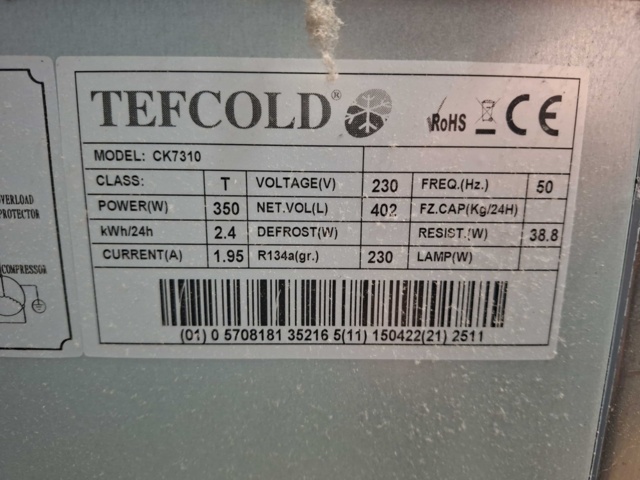1528387-11 Kylbänk, Tefcold CK7310
