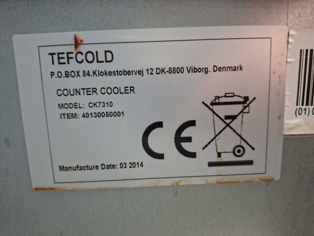 1528343-19 Refrigerated counter, Tefcold CK7310