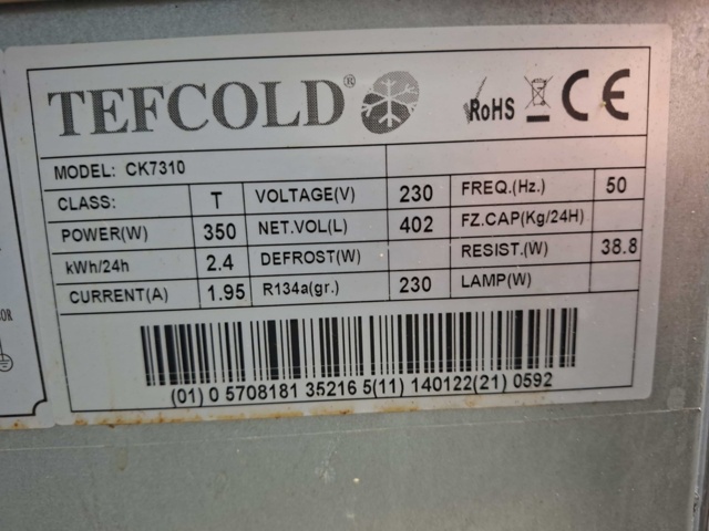 1528343-20 Refrigerated counter, Tefcold CK7310