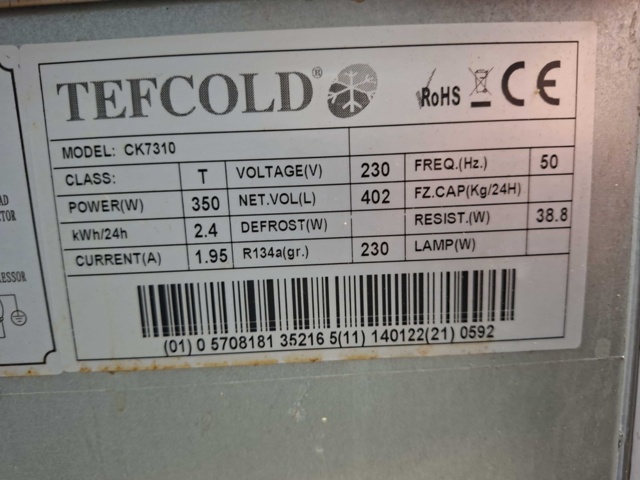 1528343-21 Refrigerated counter, Tefcold CK7310