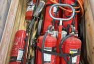 1531859 Fire extinguishers 6 pcs and cable reels 2 pcs