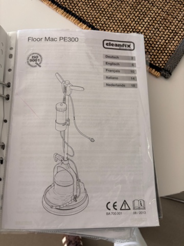 1373230-5 Skurmaskin med tillbehör - Cleanfix FloorMac PE300