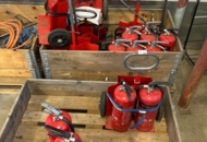 1531899 Fire extinguishers, hot-work carts, gas burners