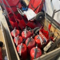 1531899-2 Fire extinguishers, hot-work carts, gas burners
