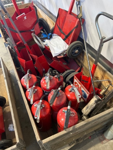 1531899-2 Fire extinguishers, hot-work carts, gas burners