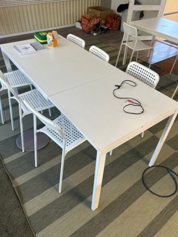 1531918-3 Table 3 pcs with chairs 19 pcs